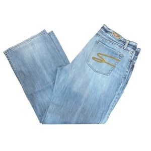 Seven7 Ladies Bootcut Light Denim Jeans - Size 20